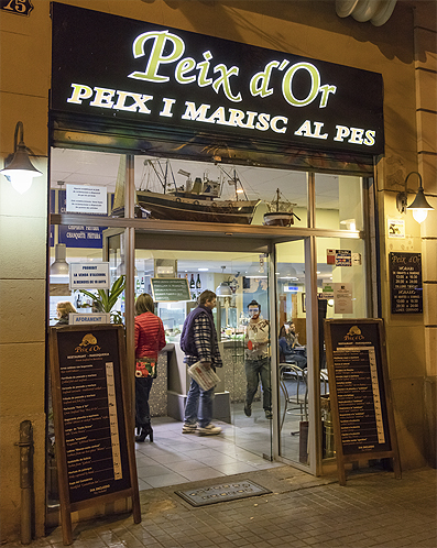 Seafood Restaurant Peix d'Or Barcelona